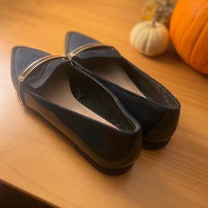 Zara Women's Loafer's, Size 8 (Dark Blue)